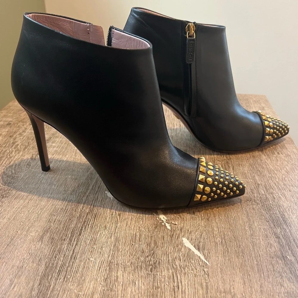 Gucci Women's Malaga Studded
Ankle Boots - Size 38 - Picture 1 of 4